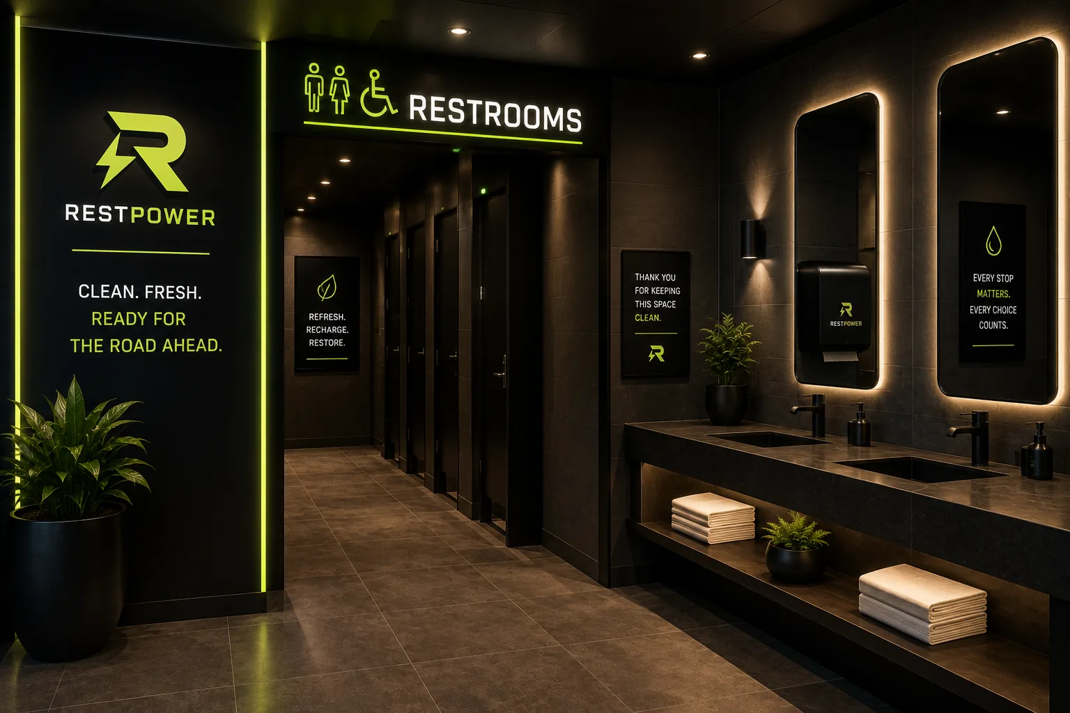 Restrooms concept — RestPower